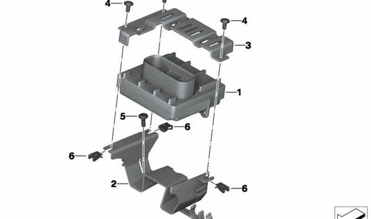 Supporto meccanismo di controllo OEM 13618535038 per BMW Motorrad G 650 GS, G 650 GS Sertão. BMW Motorrad originale.
