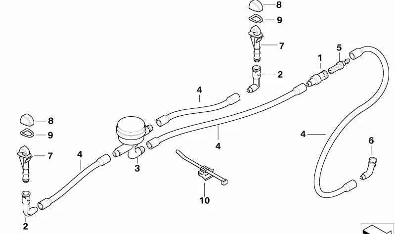 ** Linkswindbrise OEM 61677117849 für BMW E87. Original BMW. **