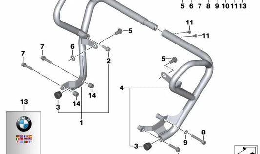 Tapón OEM 71607713031 para motos BMW F700GS, F650GS, F800GS, F800GS Adventure. Original BMW Motorrad.