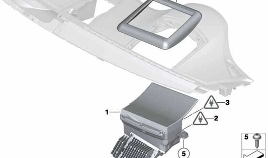 HEAD-UP Display OEM 62309117987 for BMW F07, F10, F11, F18. Original BMW.
