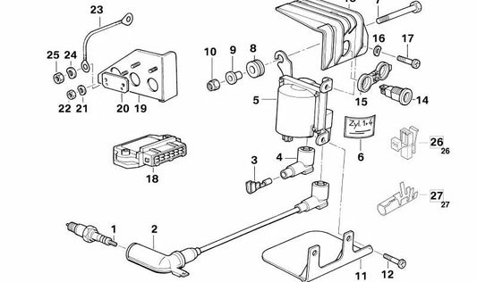 Casquillo de enchufe redondo OEM 61131459516 para BMW Motorrad K1, K 1100 RS. Original BMW Motorrad.