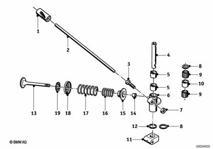 Válvula de Admisión para BMW E46, F30, F80 (OEM 11341256678). Original BMW.