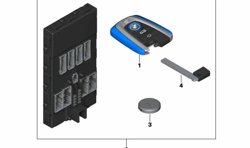 Llave de inserción OEM 51217393289 para BMW i3 I01, I01N, i8 I12, I12N, I15. Repuesto original BMW.