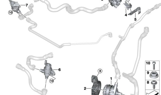 Support for BMW 1 Series F40, F52, F70, 2 Series F44, F45N, U06, X1 F48N, F49N, U11, Genuine BMW