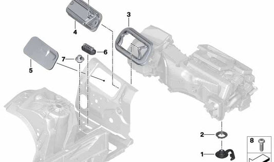 OEM Board frame 64319301576 for BMW F90, F90N, G30N, G30N, G31, G31N, G38, G38N, G32, G32N, G11, G11N, G12, G12N, F91, F92, F93, G14, G15, G16. Original BMW.