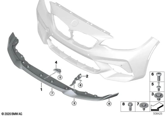 Supporto frontale sinistro per BMW F87N (OEM 51118078457). BMW originale
