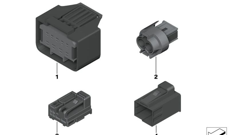 Conector hembra (buchsengehäuse) 6 pines OEM 61139149190 para BMW E81, E82, E87, E88, F20, F21, F40, F52, F70, F44, E90, F30, G20, F32, G22, F10, G60, F06, E65, G11, I01, I12, I20, X1, X2, X3, X4, X5, X6, X7, Z4. Original BMW.