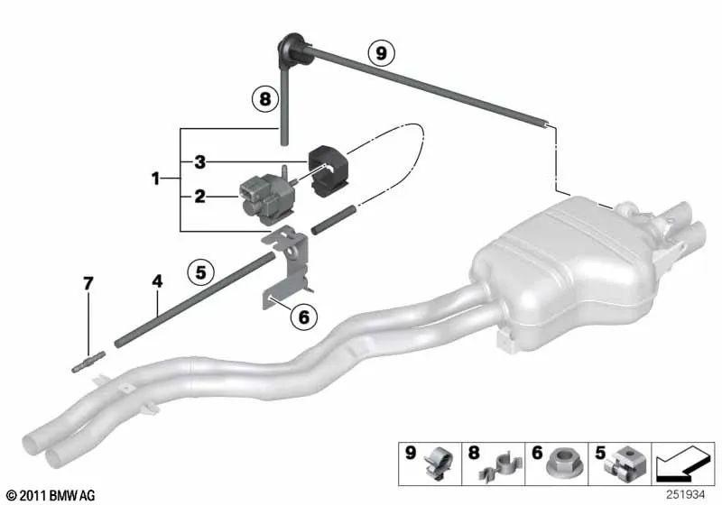 Válvula de mudança elétrica com suporte para BMW Z4 E89 (OEM 18307613666). BMW original