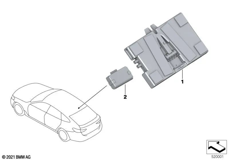 Bat for BMW F40, F44, G42, G20, G21, G28, G80, G22, G23, G26, G82, G83, F90, G30, G31, G38, G32, G11N, G12N, F91, F92, G14, G15, G16, G08, F95, G05, G05, G05, G06, G06 G07, G29 (OEM 84106833994). Original BMW