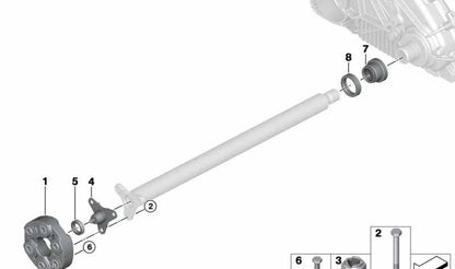 Tornillo hexagonal M10x55 OEM 26117551225 para BMW E81, E82, E87, E88, E90, E91, E92, E93, F10, F11, E84, F25, E53. Original BMW.