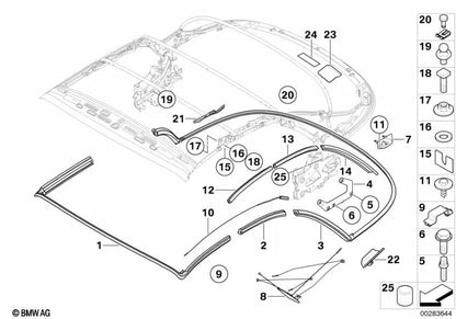 Kappe para BMW Serie 1 E88 (OEM 54347219122). Original BMW.