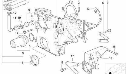 OEM Connection Corner 1114247080 per BMW E36, E39, E38. BMW originale.