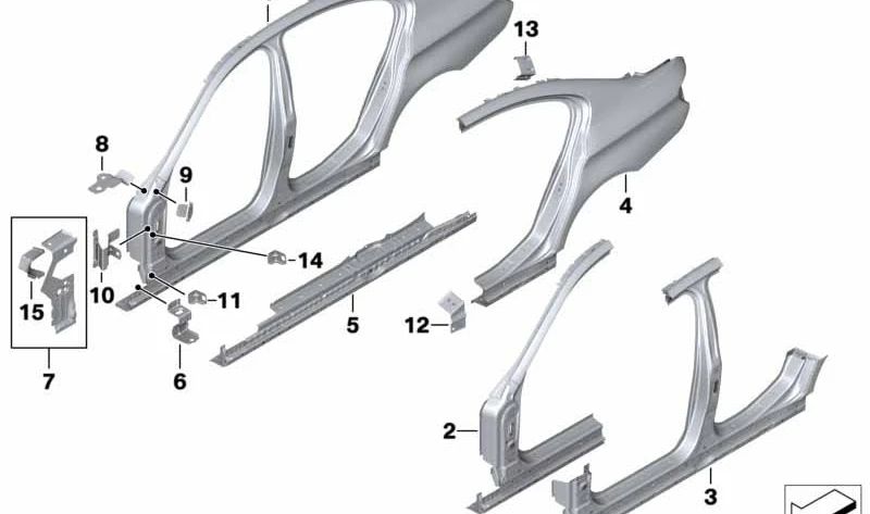 Windshield Washer Water Tank Holder for BMW 6 Series F06, F12, F13, F01N, F02N (OEM 41217263803). Original BMW