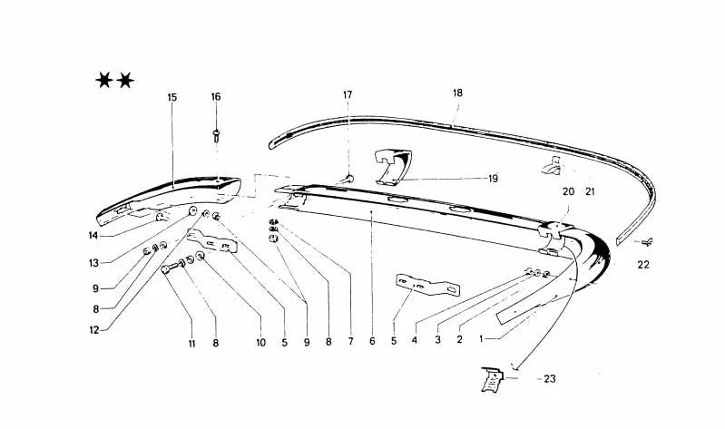 Listón Antigolpes para BMW (OEM 51121815754). Original BMW