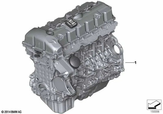 Engine for BMW E82, E88, E90, E91, E92, E93 (OEM 11002155828). Genuine BMW.