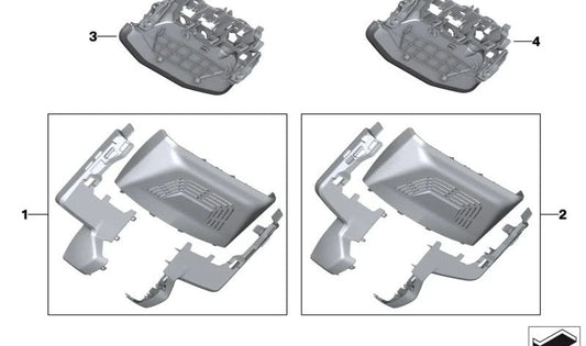 Verzierungen OEM 51165A30A85 für BMW IX (i20). Original BMW.
