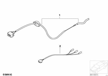 Kit de reparación del sensor de nivel delantero para BMW Serie 5 E39, Serie 7 E38 (OEM 61126902569). Original BMW