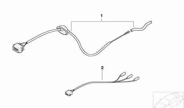 Cable de reparación para calefacción auxiliar OEM 61116923249 para BMW E39. Original BMW.