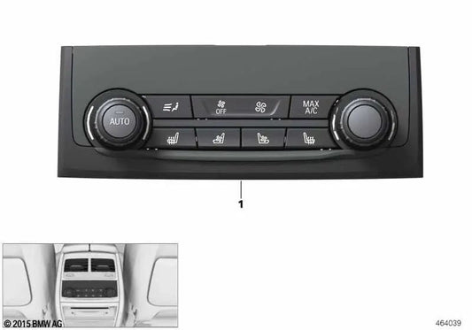 Rear air conditioning control unit repair kit for BMW G11, G12 (OEM 61316999389). Original BMW.