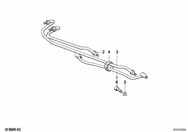 Anel de vedação para BMW E21, E30 (OEM 32131123738). BMW originais.