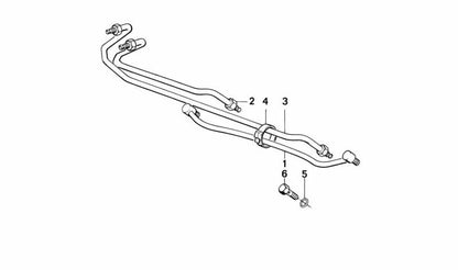 Direzione del tubo idraulico OEM 32131127635 per BMW E30 {316, 316i, 318i}. Compatibile con modelli manuali e automatici. BMW originale.
