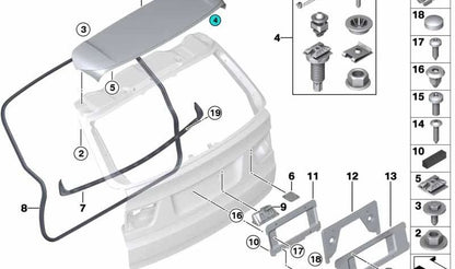 Cubierta para BMW X5 E70, E70N, X6 E71, E72 (OEM 07147242481). Original BMW