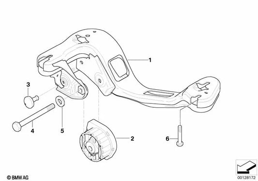 Prise en charge de la transmission pour BMW X3 E83, E83N (OEM 22313402272). BMW d'origine.