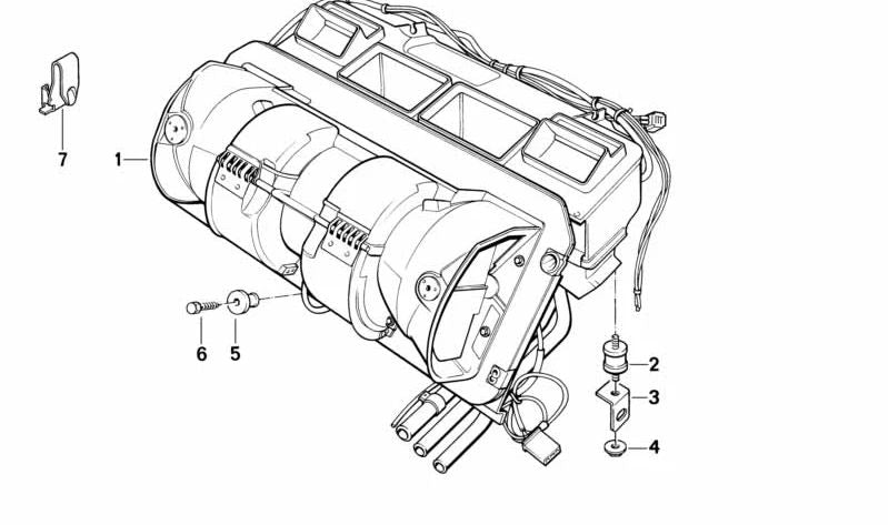 Junta de calefacción OEM 64111374240 para BMW E34, E32. Original BMW.