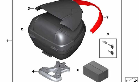 Reflector trasero OEM 77438563967 para motos BMW C 400 GT, C 400 X, G 310 GS, G 310 R. Original BMW Motorrad.