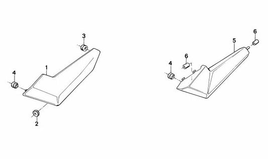Manguito de goma OEM 46631453339 para motos BMW K75, K100, K1100, K1200 y más. Original BMW Motorrad.