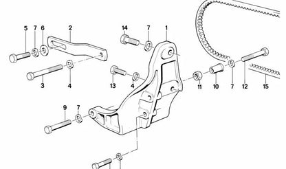 Tuerca hexagonal autoblocante OEM 33326768900 para BMW E21, E12, E28, E60, E61, E24, E63, E64, E23, E65, E66, MINI R50. Original BMW.