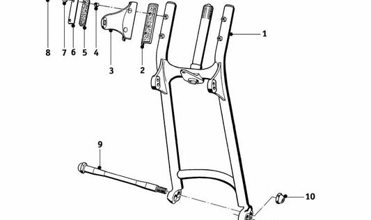 Hutmutter para BMW (OEM 31412000328). Original BMW