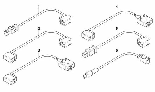 OEM Antenna Cable 61119192233 for BMW E70, E71, E72. Genuine BMW.
