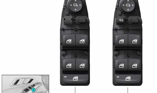Gear Shift Center Control Unit Door for BMW 1 Series F52, 3 Series G20, G20N, X1 F49N, X2 F39 (OEM 61317941990). Original BMW