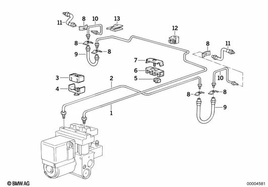 Scatto di gomma per BMW 5 E34 Series, serie 7 E32 (OEM 37131131811). BMW originale.