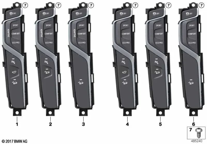 Unidade de controle do console central para BMW G01, G08, G02 (OEM 61316993945). BMW originais.
