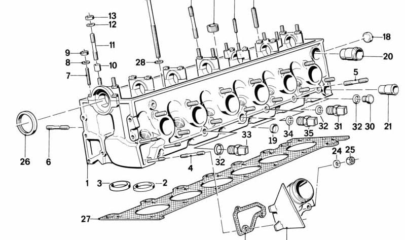 Vite prigioniera per BMW 2 F87N Series, serie 3 E21, E30, E36, E46, 4 F82 Series, Serie 5 E12, E28, E34, Serie 6 E24, Serie 7 E23, E32, E38, Series 8 E31, X3 E83, Z4, Z4 E85 (OEM 07129904546). BMW originale