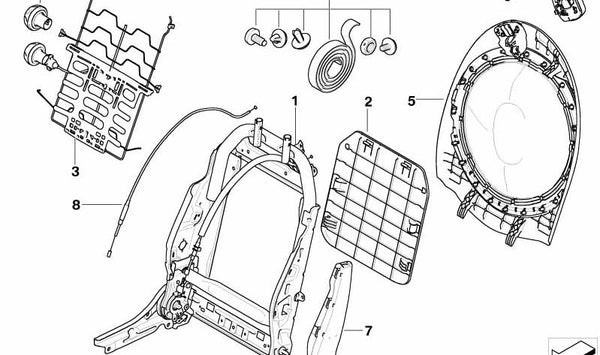 Cable Bowden delantero OEM 52109225186 para MINI R56, R56 LCI, Clubman R55, Cabrio R57... y más. Original MINI.