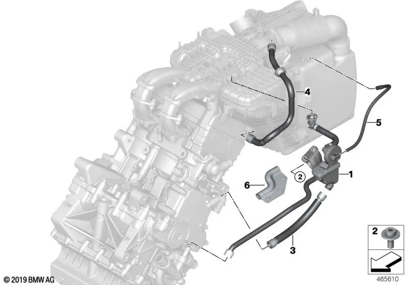 Wärmeschutz für BMW I01, I01N (OEM 11158551416). Original BMW