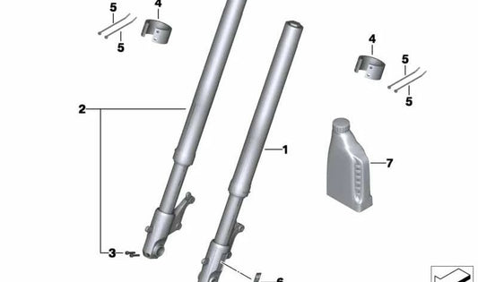 FILHO ESQUERDO OEM 31428527385 PARA BMW MOTORRAD C 600 Sport, C 650 GT. BMW Motorrad original.