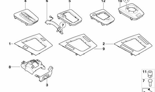 Steptronic OM 51167059414 change lever for BMW E46 (320i, 325i, 330i, 318d, 320d, 330d, M3). Original BMW.