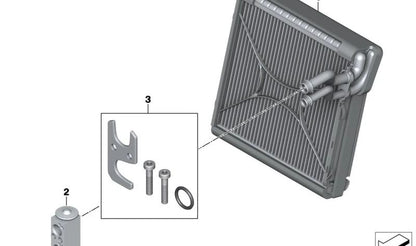 Válvula de expansión eléctrica OEM 64119292567 para BMW i3 (I01). Original BMW.