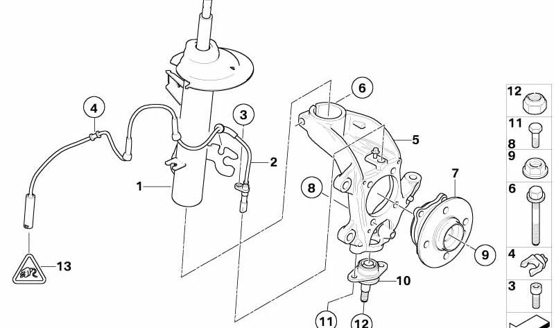 Mola do amortecedor dianteiro esquerdo OEM 31316780471 para MINI Cabrio R52 (11/2002-07/2008). MINI originais.