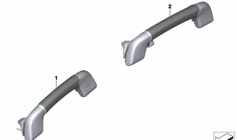 Asa interior techo trasero izquierdo OEM 51167994373 para BMW G11, G11N, G12, G12N. Color tartufo. Original BMW.