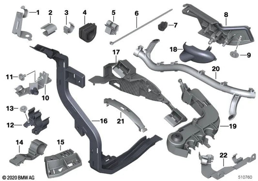 Tabique Selling for BMW Series 1 F20, F21, Série 2 F22, F87N, Série 3 F30, F31, F34, F35, F80, Série 4 F32, F33, F36, F82 (OEM 12527632000). BMW original