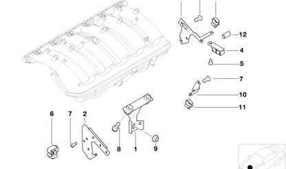 Pieza de aislamiento para BMW Serie 3 E46 (OEM 12511718216). Original BMW