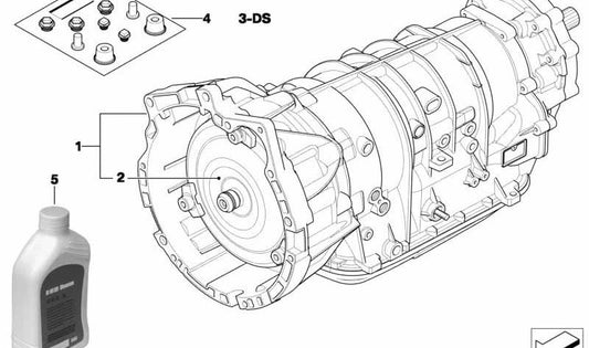 Torque converter OEM 24407549164 for BMW E46, E83, X3. Original BMW