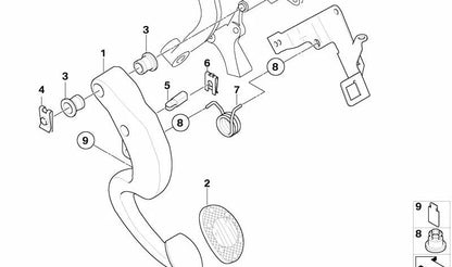 Casquillo del sistema de embrague OEM 35311187159 para MINI R50, R52, R53. Original MINI.