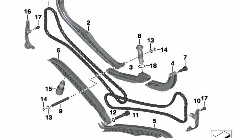 Bulón cojinete OEM 11317668224 para motos BMW R1200GS, R nineT, R1200RT, HP2 Sport… y más. Original BMW Motorrad.