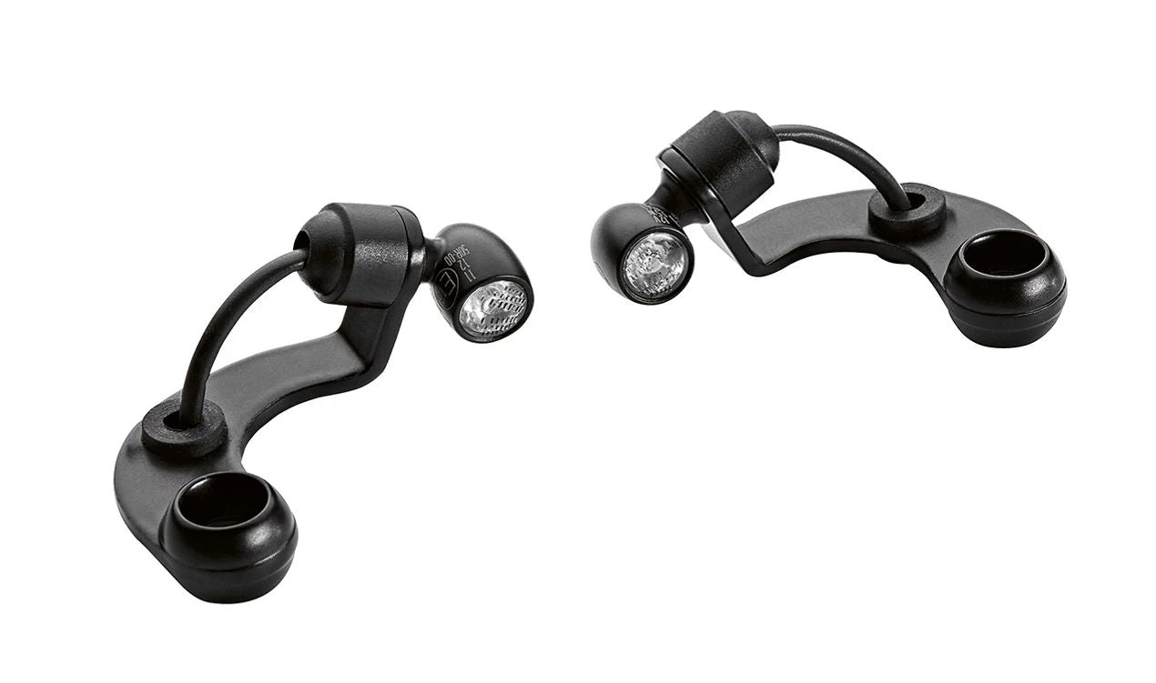 Jeu de mini clignotants avant LED OEM 77512469302 pour motos BMW R 18, R 18 Classic, R 18 Roctane. BMW Motorrad d'origine.